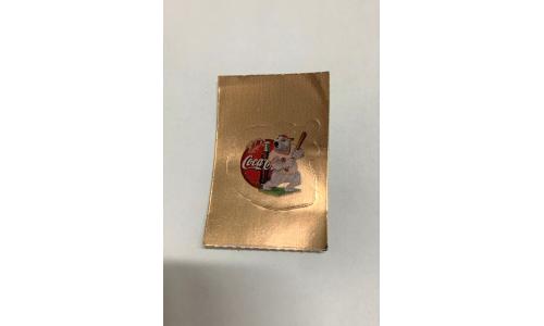 Coca Cola Mini Mania Adesivo Bronze Baseball